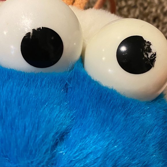 Sesame Street Ernie and Cookie Monster Christmas Hanging Socks VINTAGE - Picture 2 of 4